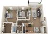 Two Bedroom, One Bath